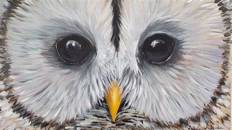 Easy White Owl Acrylic Painting Live Tutorial Owl Painting Acrylic