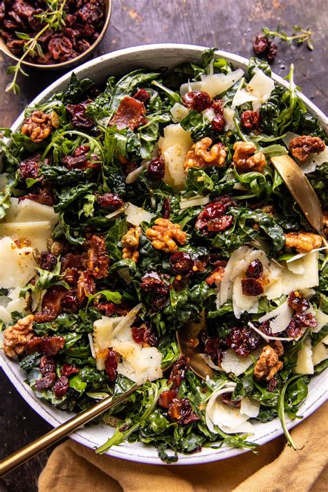 Kale Bacon Salad With Maple Candied Walnuts Recipe Cart