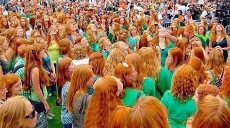 Annual Redhead Festival In Dublin Random Beautiful Red Hair People With Red Hair Redhead Day