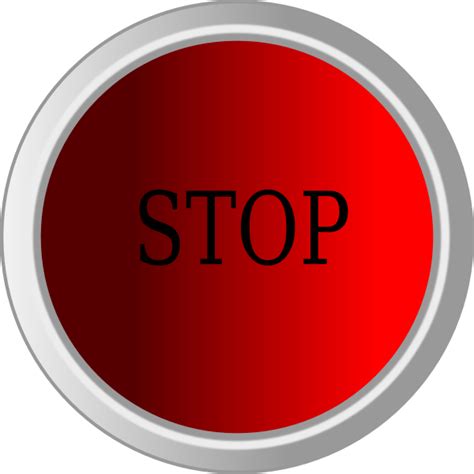 Stop Button Clip Art At Vector Clip Art Online