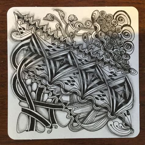 Tangle With Jasmine Czt Zentangle Drawings Zentangle Patterns