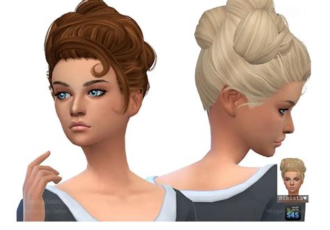 Simista Hair Retextured Sims 4 Hairs