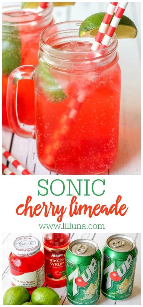 Sonic Cherry Limeade Recipe Flavored Drinks Drink Recipes
