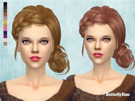 B Fly Hair Af 092 No Hat Pay At Butterfly Sims Sims 4 Updates