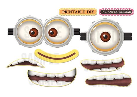 Minion Eyes And Mouth Printable