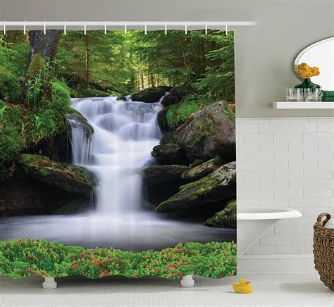 Pin By Alex Shelly On Shower Curtains Waterfall Shower Waterfall