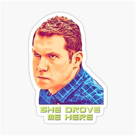 She Drove Me Here Craig Middlebrooks Sticker For Sale By Cuttintees