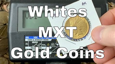 Whites Mxt Metal Detector Gold Coins Vdi Numbers Youtube