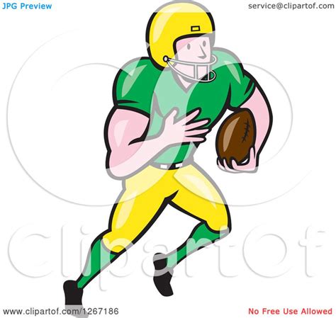 Running Football Player Clipart Free Images At Vector