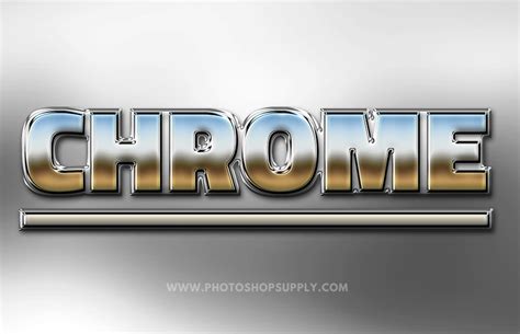 How To Create A Chrome Text Effect Using Photoshop Layer Styles Type