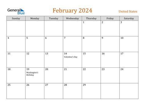 Printable Calendar February 2024 Printable Calendar Collection