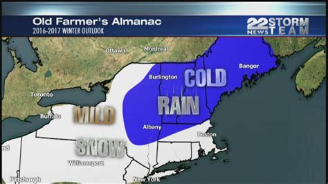 The Old Farmers Almanac Releases 2016 2017 Winter Outlook Youtube