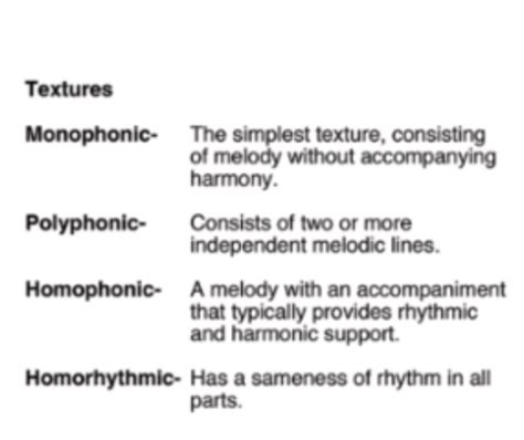 Homophonic Texture Music Definition Texture In Music Making Music