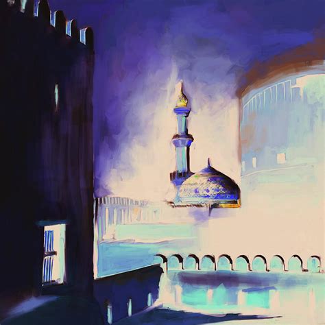 Nizwa Fort S Mosque Painting By Mawra Tahreem Fine Art America