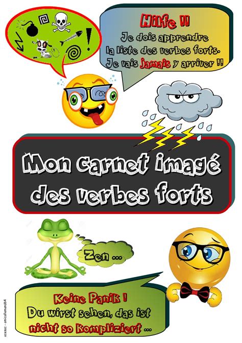 Calaméo Carnet Imagé Des Verbes Forts