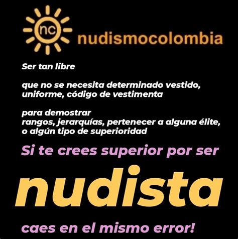 Nudismo Colombia On Twitter Promovemos La Coherencia