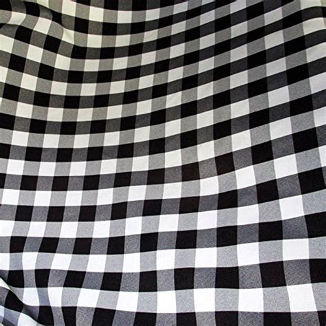 5 Yards Black And White Checked Fabric Gingham Tablelcoth Fabric By