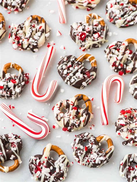 Chocolate Covered Pretzels With Peppermint