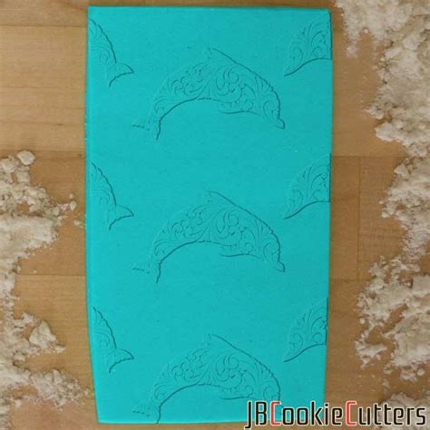 Dolphin Pattern 765 182 Rolling Pin Jb Cookie Cutters