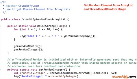 Here's how to get element in a html. In Java How to Get Random Element from ArrayList and ...