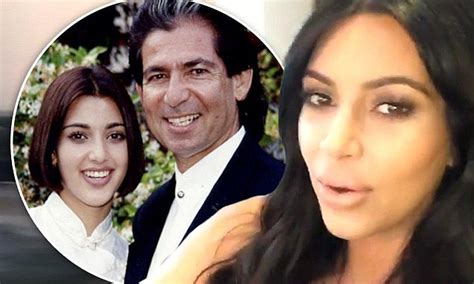 kim kardashian pays tribute to her late father robert during live web qanda daily mail online