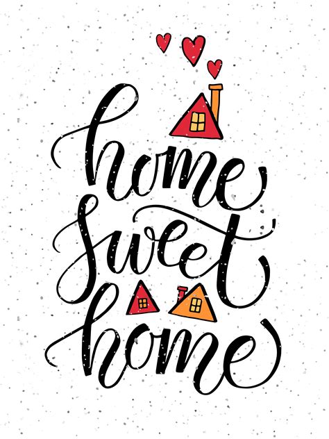 Home Sweet Home Typography Poster Typography Poster Sweet Home Home