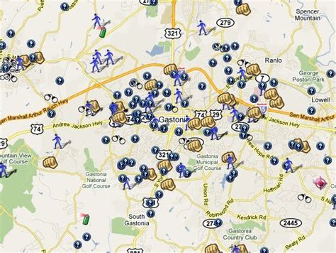 Spotcrime The Publics Crime Map Gaston County Crime Is Mapped
