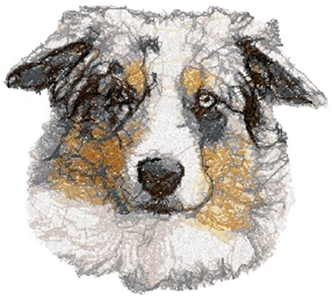 Sort by largest collection of free embroidery designs at annthegran.com. Advanced Embroidery Designs - Australian Shepherd