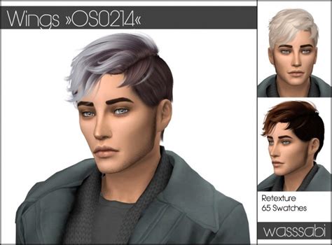 Os0214 Wings Hair Retextured At Wasssabi Sims The Sims 4 Catalog