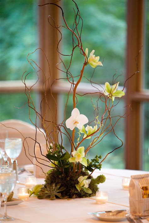 Branch And Orchid Centerpiece Stemline Creative Orchids Orchid