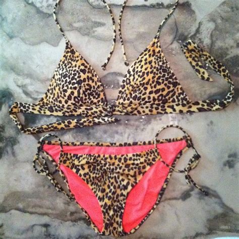 Victorias Secret Swim Victorias Secret Bikini Suit Leopard Poshmark