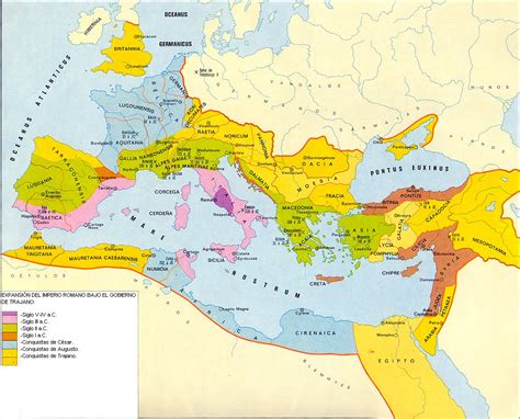 Mapa Del Imperio Romano En El Siglo Ii Caminando Por