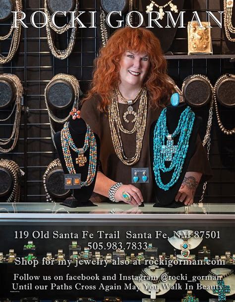 Jewelry Designer Rocki Gorman Rocki Gorman Santa Fe Nm In 2022 Turquoise Jewelry Santa Fe