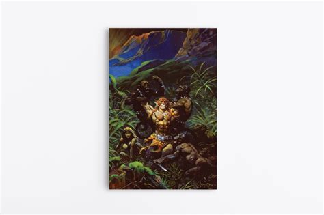 Jaguar God Mini Wrap Around Canvas Art Frazetta Art Museum