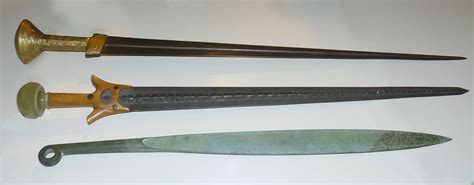 Ancient Myceaean Swords After Reconstruction Replicas From The Museum