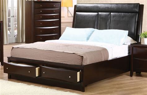 Does not require a box spring. Phoenix Queen Upholstered Storage Platform Bed from ...