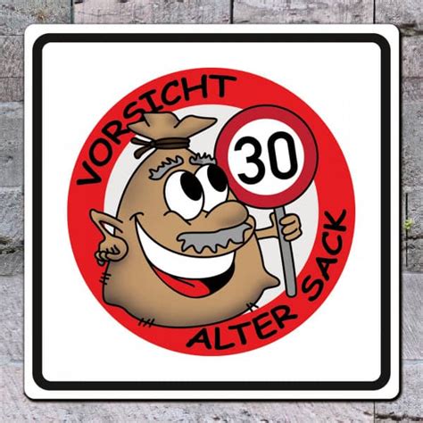 Für diese einladung benötigen sie ein bild von einem 30er zone schild. Schild | zum 30. Geburtstag