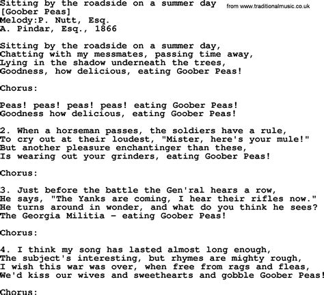Download Old American Song - Lyrics for: Sitting By The Roadside On ...