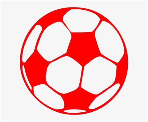 Ball Clipart Red And White Red Soccer Ball Png Transparent Png