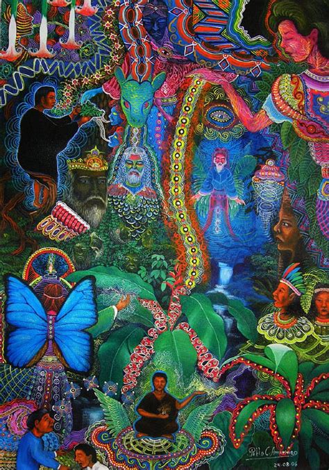 Pablo Amaringo — Shaman And Painter Psychedelic Art Art Hippie Art