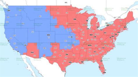 Nfl Coverage Map Week 4 Tv Schedule For Fox Cbs Broadcasts