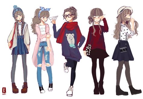 Tree Kun Girls Characters Character Outfits Fashion Design Drawings