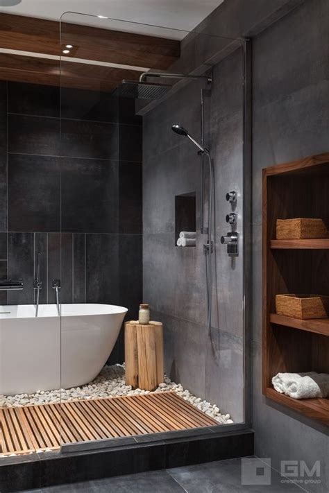 38 Dark Bathroom Ideas Industrial Inner City Modern And More