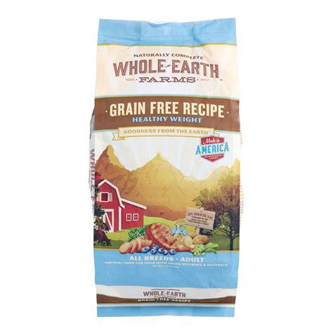 Not sure what food to choose? Whole Earth Farms Grain-Free Healthy Weight Recipe Dry Dog ...
