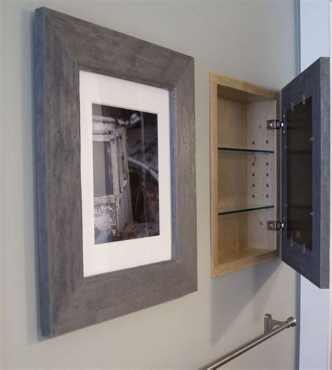 Even the cheapest options begin at around a medicine cabinet does not have to be made of metal or wood. www.concealedcabinet.com | Bathroom mirror cabinet, Diy ...