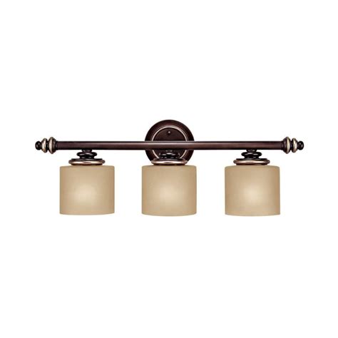This type of bathroom lighting fixtures is commonly installed in bathrooms for task lighting purposes. Powder Room = 3 Lt Champagne Bronze | Bronze bathroom ...