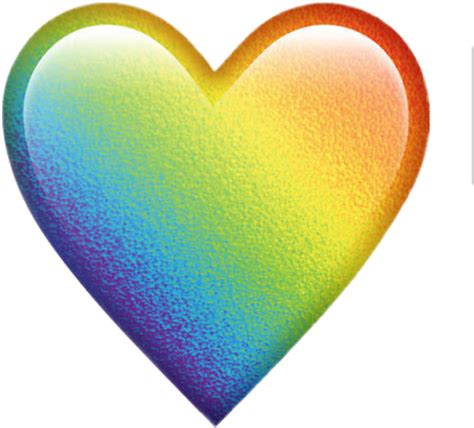 Freetoedit Rainbow Heart Emoji Glitter Sticker By Nazcini Rainbow