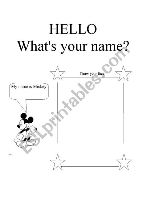 Hello What S Your Name Worksheet English Esl What S Your Name Worksheets Most Downloaded 13