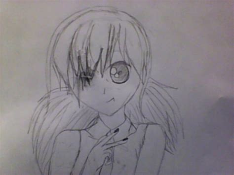Uncolored Anime Girl By Foreveragryffindor On Deviantart