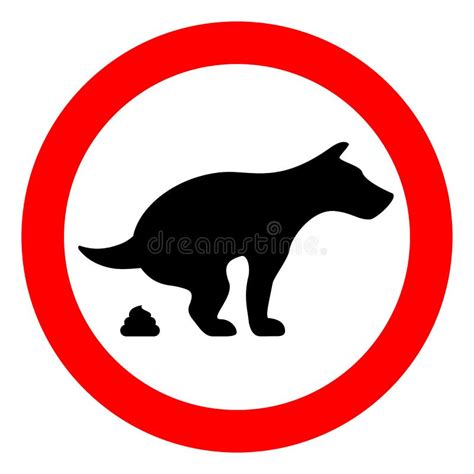 No Dog Poop Vector Sign Stock Vector Illustration Of Label 90991166